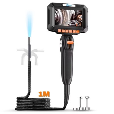 Camera Inspectie Auto Industriala iUni VSP43-D, Rotativa la 180&amp;deg;, Control Joystick, Ecran IPS 4.3&amp;quot;, Lungime Cablu 1M, 1080P, 8 LED-uri ajustabile, Len foto