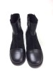 Ghete dama din piele Black Puzzle Innes, 35 - 41, Negru, Ingiro