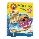 Pestisori gumati cu Omega-3 si aroma fructul pasiunii, 27 jeleuri, Moller's