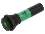 Lampă de control LED verde, convex, IP67, 230VAC - CML Innovative Technologies