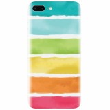 Husa silicon pentru Apple Iphone 8 Plus, Watercolors