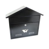 Cutie postala, negru, format C4, 43x12x39 cm, Damech GartenVIP DiyLine