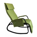 Cumpara ieftin Scaun pentru gradina, balansoar, reglabil, metal + poliester, verde