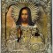 Iisus Pantocrator, Icoana pe Lemn cu ferecatura, Rusia, Secol XIX