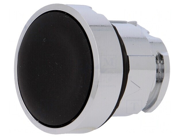 Buton Apăsare 22mm Negru Stabil