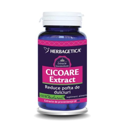 Cicoare Extract Herbagetica 30cps foto