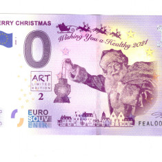 Bancnota souvenir Malta 0 euro Merry Christmas 2020-1, UNC