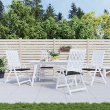 Set 4 Perne Scaune Gradina Gossi, 40x40x3 cm, Negru, Oxford, Umplutura Spuma, Exterior, Antialunecare