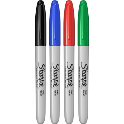 Set Sharpie 4 Markere permanente standard foto