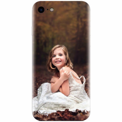 Husa silicon pentru Apple Iphone 5 / 5S / SE, Girl In Wedding Dress Atest Autumn foto
