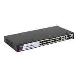 Switch 24 porturi PoE 1000Mbps, 370W, 4 porturi RJ45/SFPGigabit combo, management - HIKVISION DS-3E2528P