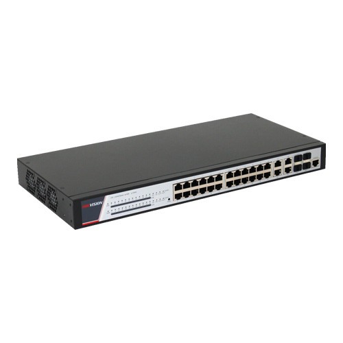 Switch 24 porturi PoE 1000Mbps, 370W, 4 porturi RJ45/SFPGigabit combo, management - HIKVISION DS-3E2528P