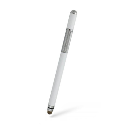 Stylus Pen Techsuit, Universal, Android, iOS, Aluminiu, Alb, JC03 foto