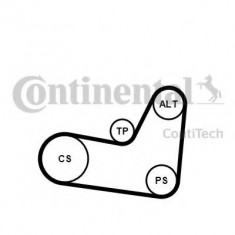 Set curea transmisie cu caneluri SEAT IBIZA III (6K1) (1999 - 2002) CONTITECH 6PK1070K2 foto