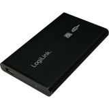 Cumpara ieftin RACK extern LOGILINK pt HDD/SSD 2.5 inch S-ATA interfata PC USB 2.0 aluminiu negru &amp;quot;UA0041B&amp;quot;