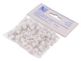 PAWBOL Suport Cablu Rotund 5mm Alb 100 Buc Element de sustinere cu cui