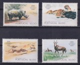 Portugalia 1984 - Fauna, animale din Zoo Lisabona, serie neuzata