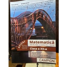 Matematica. Probleme si exercitii. Teste clasa a XII-a - Marius Burtea, Georgeta Burtea