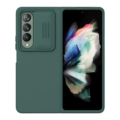Husa telefon Nillkin, Compatibil cu Samsung Galaxy Z Fold 4, Silicon, Verde foto