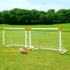 Set 2 Porti Fotbal Copii, Minge si Pompa, 85x60x42 cm, Exterior, +3 Ani