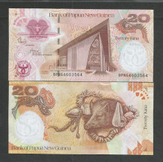 PAPUA NOUA GUINEE 20 KINA 2008 UNC , P- 36 - COMEMORATIVA - 35 ANI BANCA NAT foto