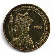 2012 Queens Diamond Jubilee - CORONATION OF HM QUEEN ELIZABETH II - 50mm Medalie