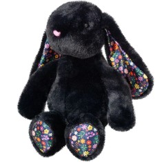 Iepuras de plus, 35CM , Jucarie de plus moale si adorabila, Negru Negru, Negru, 0 luni +, Unisex