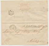 Transilvania 1861 plic Tarnaveni - Tg.-Mures scrisoare inclusa