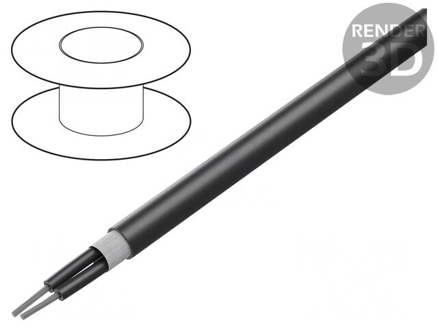 Cablu de Control &Ouml;LFLEX&reg; ROBUST FD 2x1mm&sup2; Negru Litaj