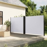 VidaXL Copertină laterală retractabilă, alb, 160x1000 cm