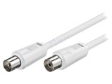 Cablu Coaxial Alb 75&Omega; 7,5m 9,5mm Priză-Mufă