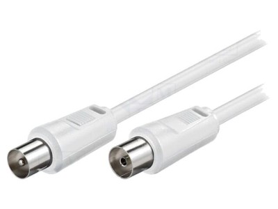 Cablu coaxial 75&amp;Omega; 10m alb foto