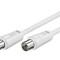 Cablu coaxial 75&Omega; 10m alb