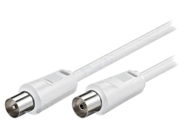 Cablu coaxial 75&Omega; 10m alb