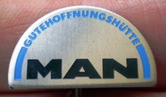 I.487 INSIGNA STICKPIN GERMANIA AUTO AUTOCAMION MAN L20mm