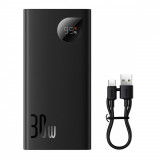 Powerbank Baseus Adaman2 Cu Afișaj Digital 10000mAh 30W 2 X USB / 1x USB Tip C Overseas Edition PD QC SCP Negru (PPAD040101)