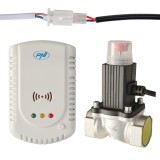 Kit Senzor Gaz PNI GD-01 + Electrovana PNI V-02 3/4" | Detectie Gaz Natural, GPL, Carbunel | Alarma 70dB, Consum <3W, ABS Ignifug