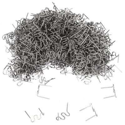 Set 200 bucati capse metalice de intarire pentru aparat sudat plastic, lipit/reparat-Model S(spira) foto