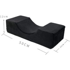 Perna gat, Spuma cu memorie, 50x20x12 cm, Negru