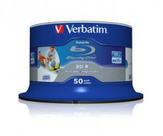 Mediu optic Verbatim BD-R SL Datalife 25GB 6x 50 bucati foto