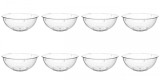 Set boluri, 8 piese, 5 l, Plastic, Transparent