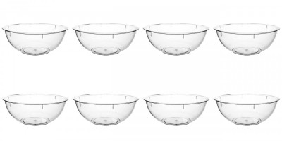 Set boluri, 8 piese, 5 l, Plastic, Transparent foto