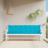 Gossi perne banca de gradina, 2 buc., turcoaz, 200x50x7 cm, textil