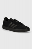 adidas sneakers din piele intoarsă COURT culoarea negru, ID9184
