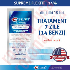 14x Benzi Albirea Dintilor Crest Whitestrips 3D Supreme Flexfit foto