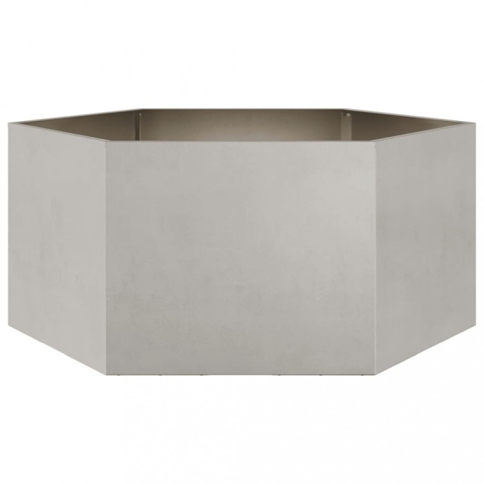 Gossi jardiniera de gradina 104x90x45 cm otel inoxidabil hexagonal