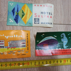 26 Etichete, reclame Hoteluri, Statiunea Mamaia, perioada comunista