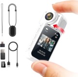 Cumpara ieftin Camera sport de acțiune ultra-compacta, Anytek S70, rezolutie video 2.7K, obiectiv larg, atasare magnetica, memorie 64Gb, alba
