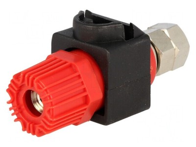 Soclu Banană 4mm 60A 60VDC Roșu 64mm foto