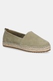 Marc O&#039;Polo espadrile din nubuc GEM 6B culoarea verde, 50315613801305